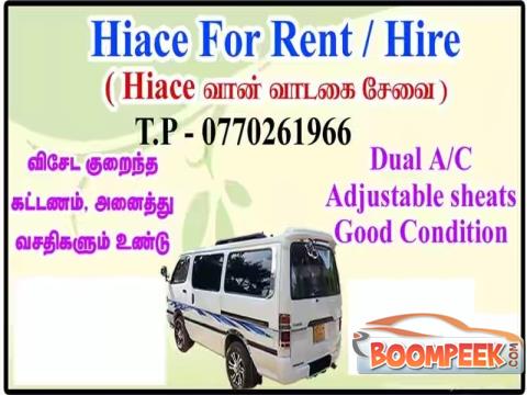 Toyota HiAce LH119 Van For Rent